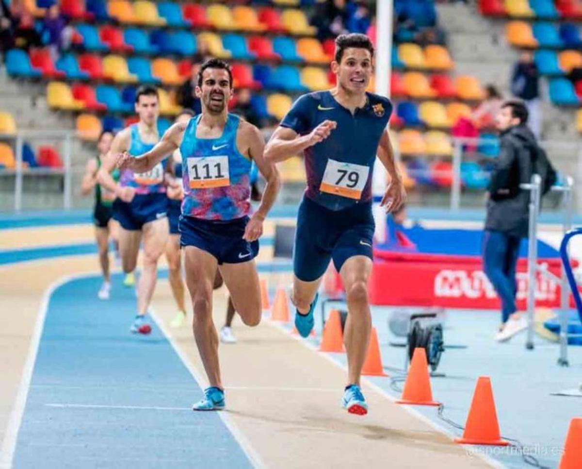 Marc Alcalá a la cursa de 1.500 metres. 