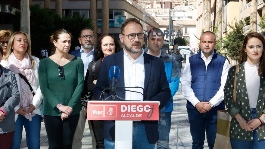 Los ediles del equipo de Gobierno en la candidatura del PSOE de Lorca a la Alcaldía