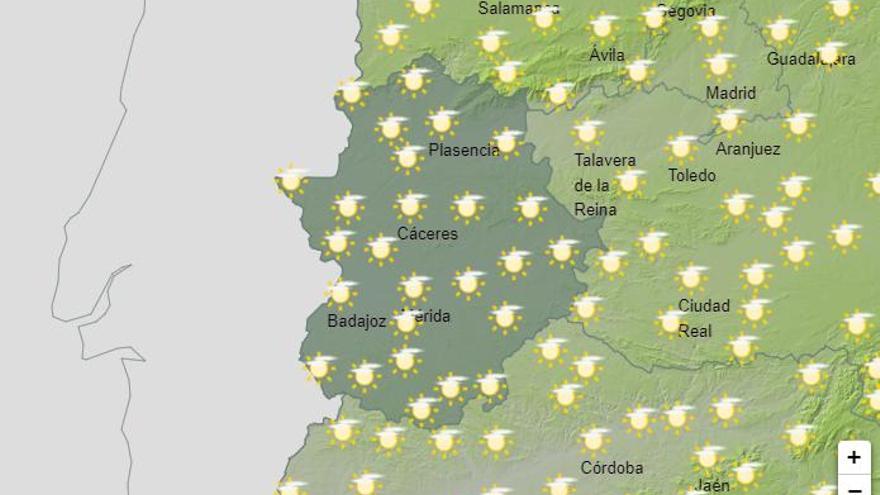 Temperaturas casi veraniegas este domingo en Extremadura