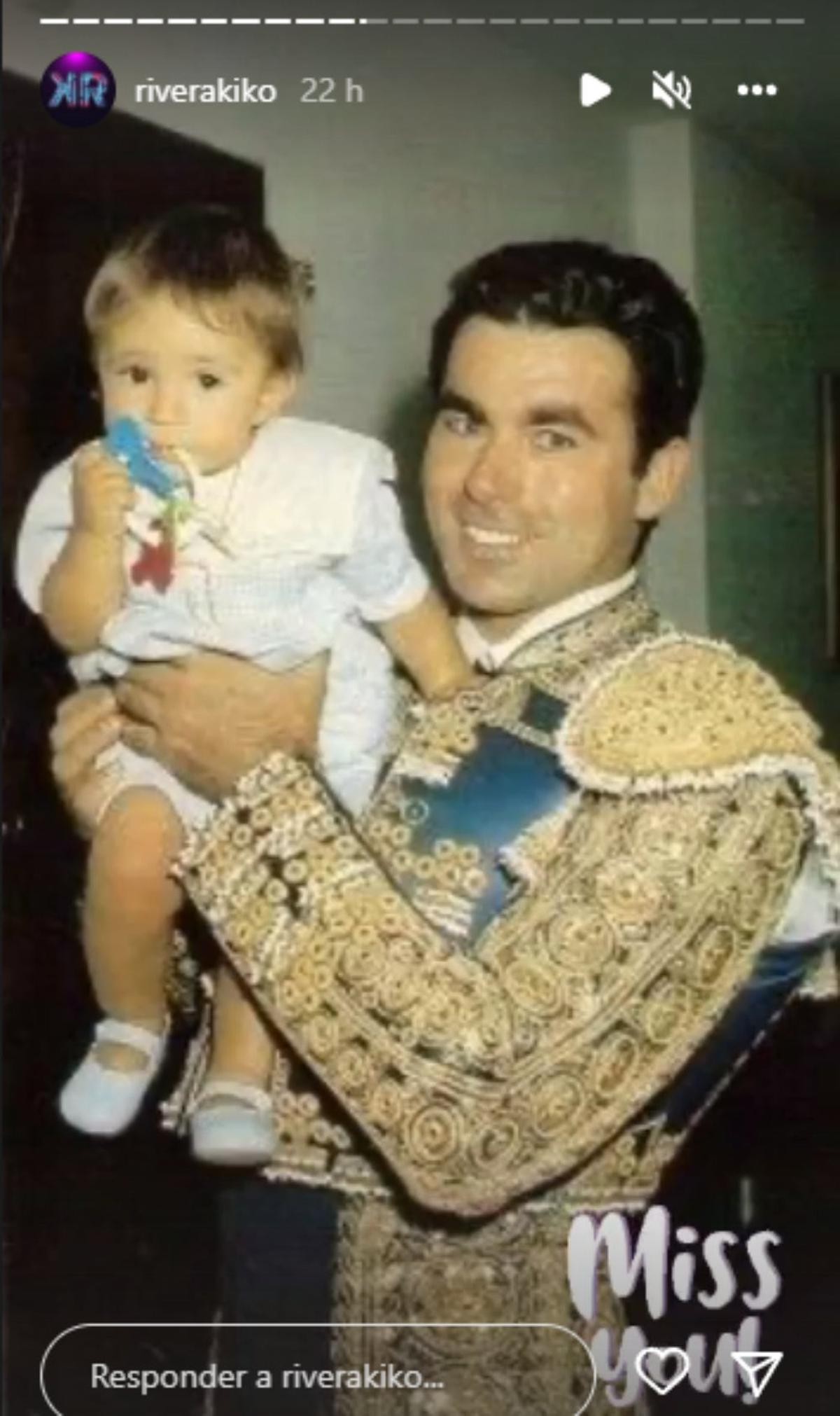 Kiko Rivera con Paquirri
