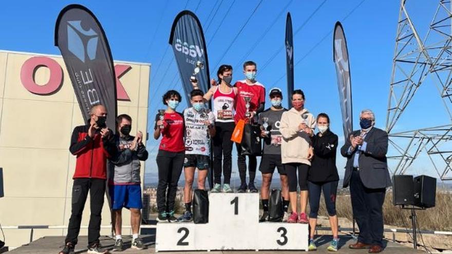 Podi dels vencedors, tant en categoria masculina com femenina