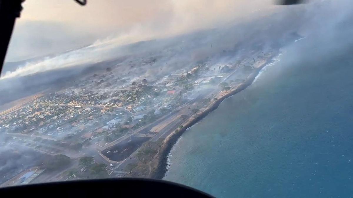 Incendios en la isla de Maui, en Hawái