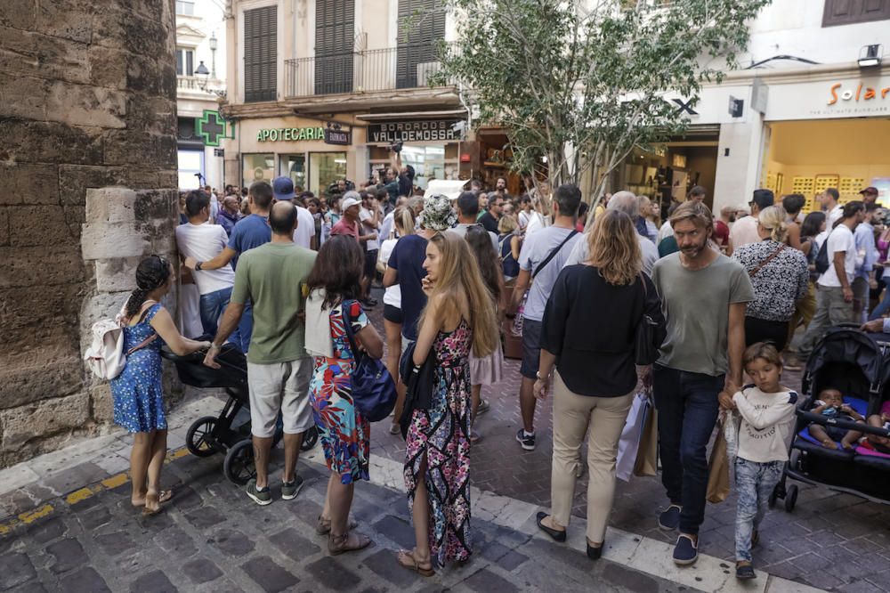 Kundgebung gegen den Massentourismus auf Mallorca