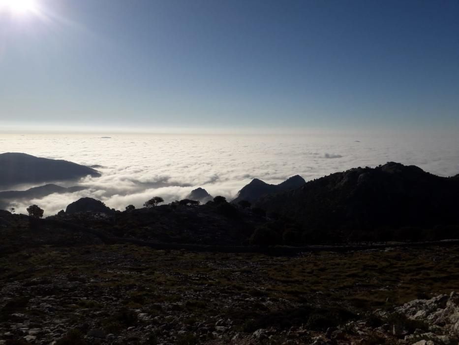 Nubes bajas sobre Mallorca