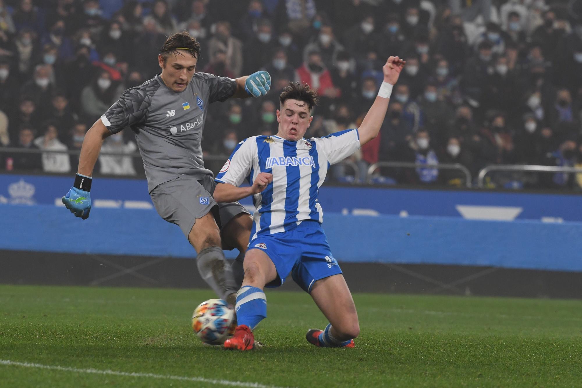 El Dépor juvenil cae en la Youth League contra el Dynamo de Kiev en los penaltis