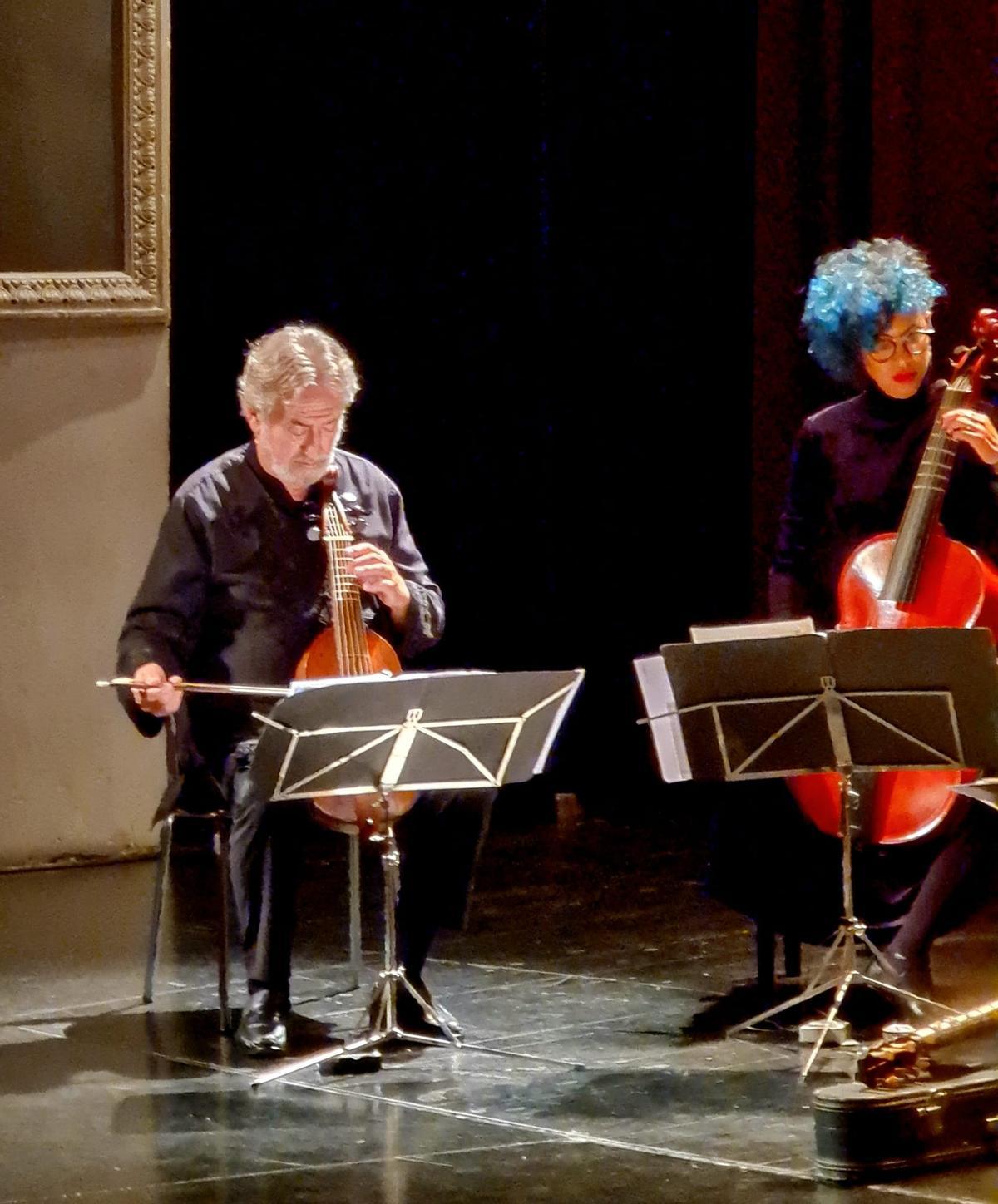 Jordi Savall durante la actuación.