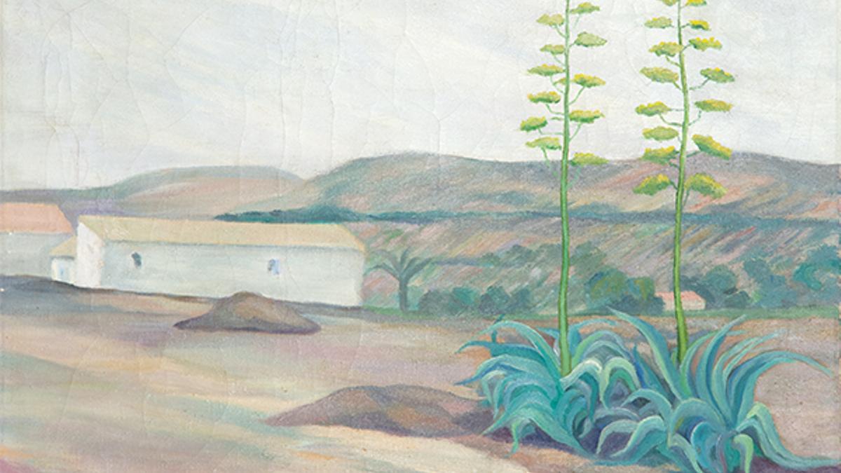 Obra de Rafael Botí titulada 'Paisaje de la mata' (1970).
