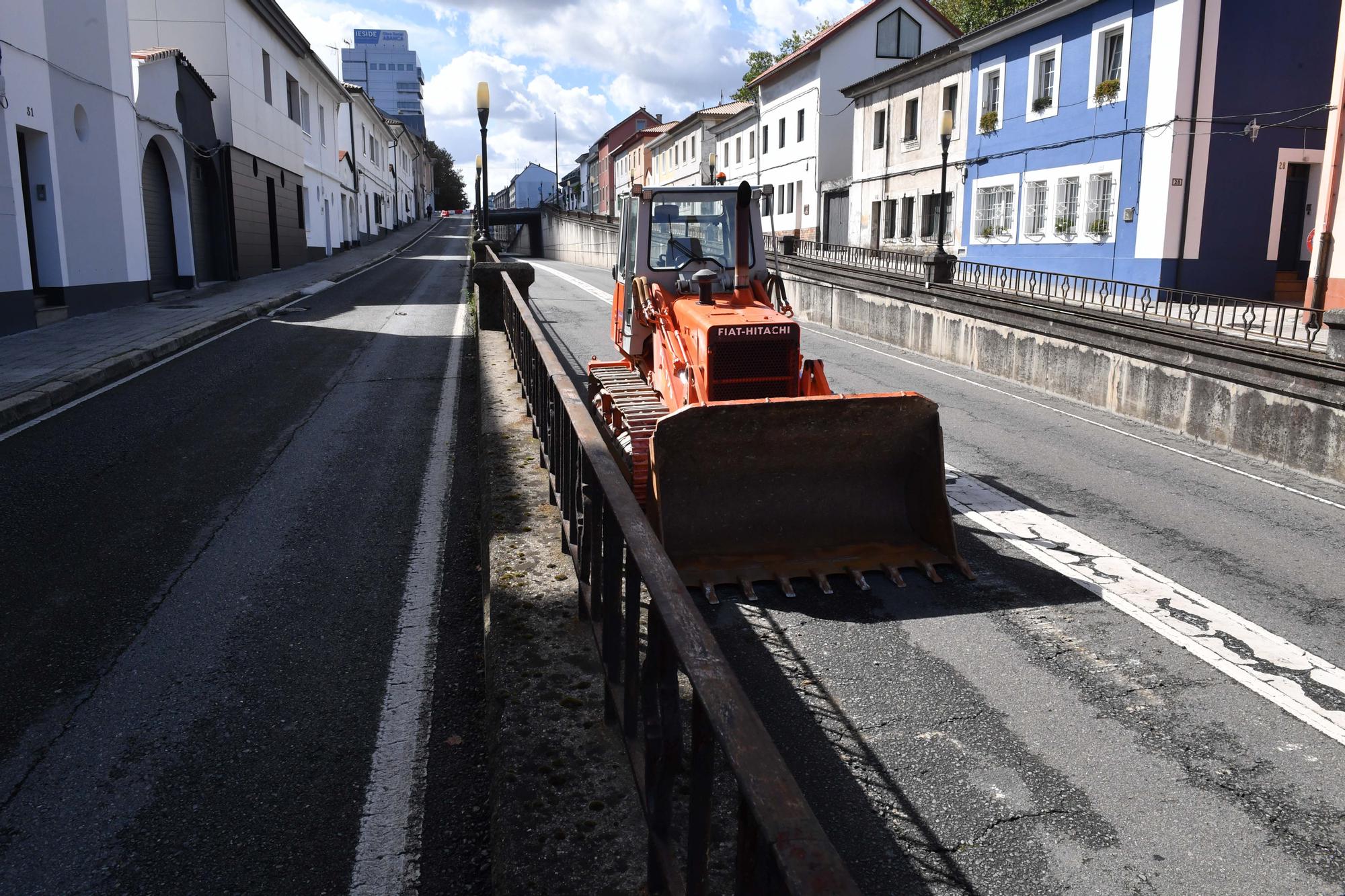 Comienzan las obras para suprimir el paso de la avenida de Arteixo bajo la ronda de Nelle