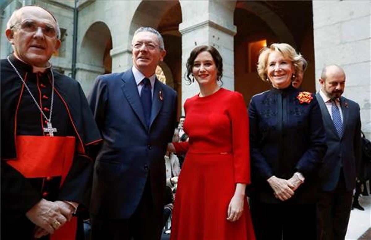 Alberto Ruiz-Galardón, Esperanza Aguirre e Isabel Díaz Ayuso.