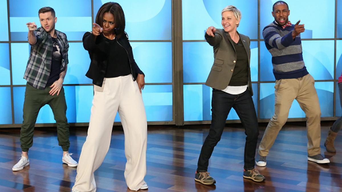 Michelle Obama mostra els seus millors passos en el xou de DeGeneres.