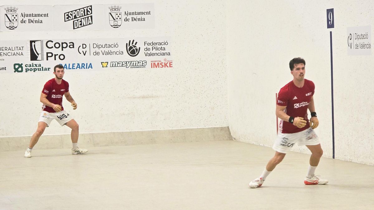 Seve i Montaner al trinquet de Dénia