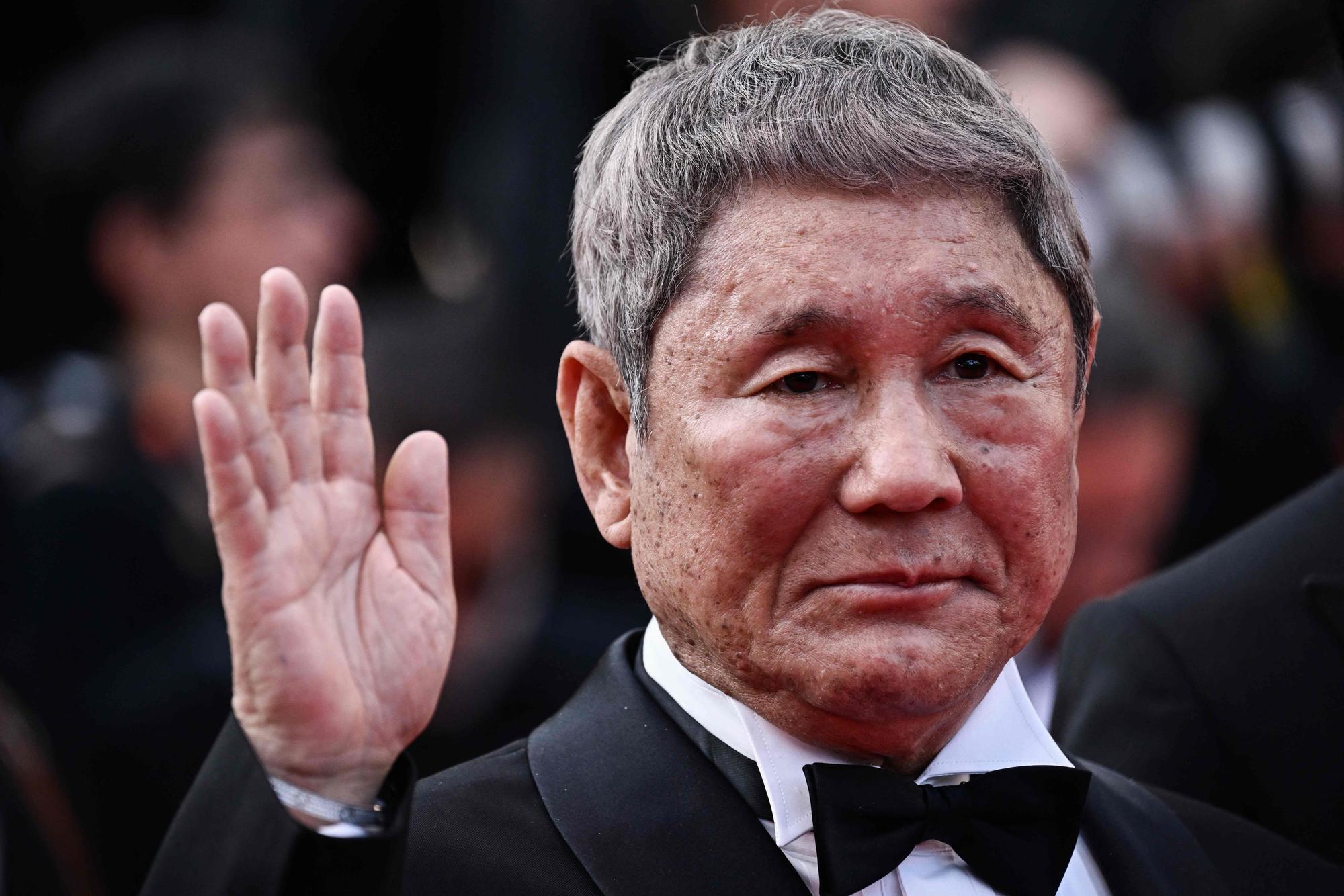 El director japonés Takeshi Kitano, en Cannes 2023