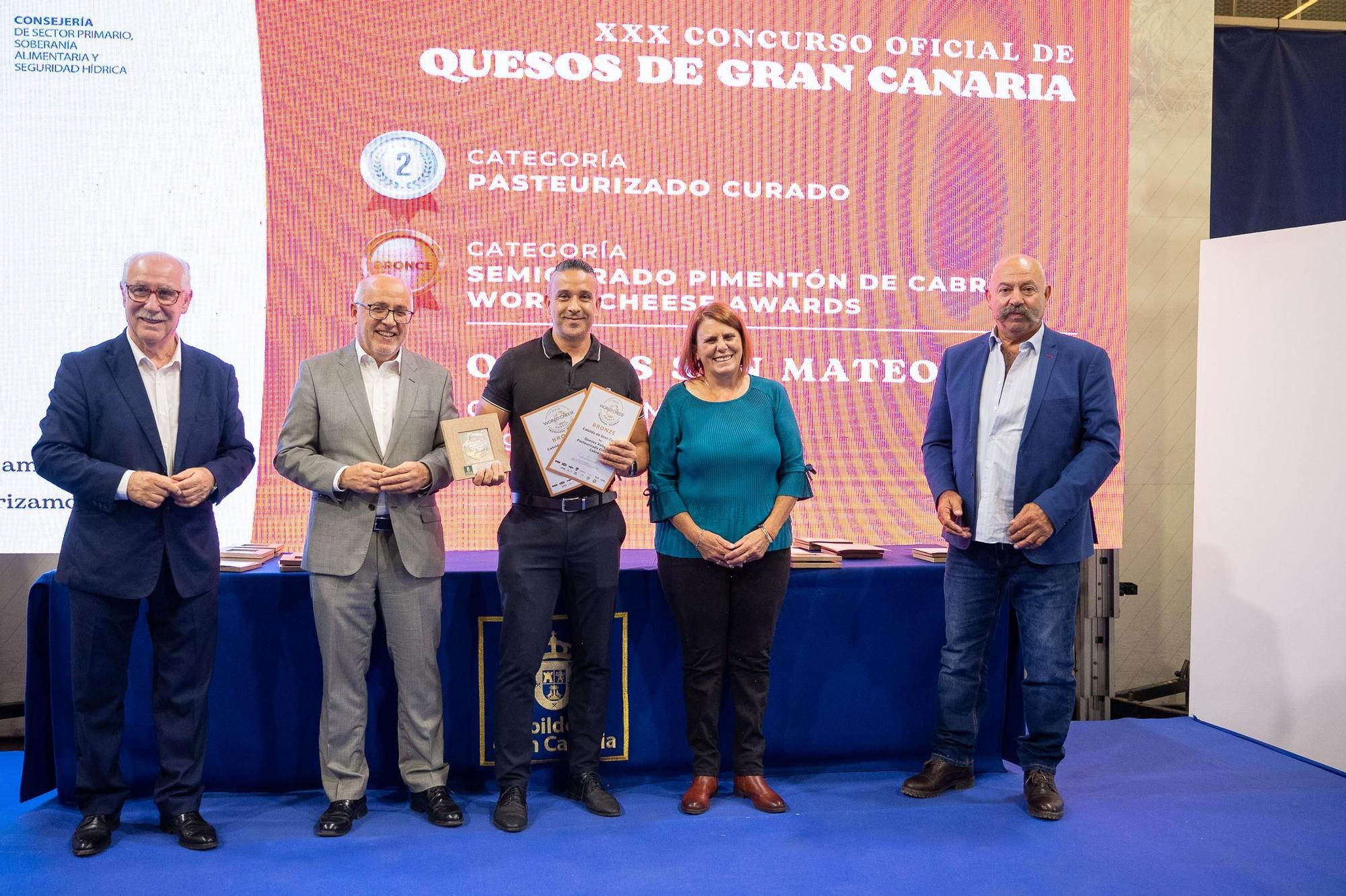 Entrega de premios de los concursos oficiales de queso y vino de 2023