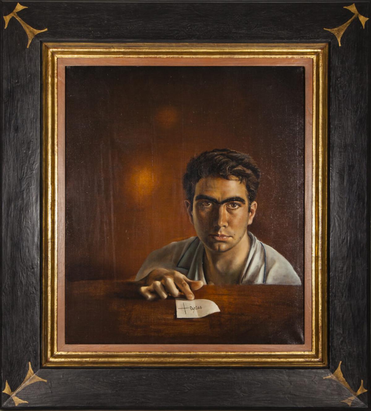 ‘Autorretrato’ (1950) de Antoni Tàpies i Puig.