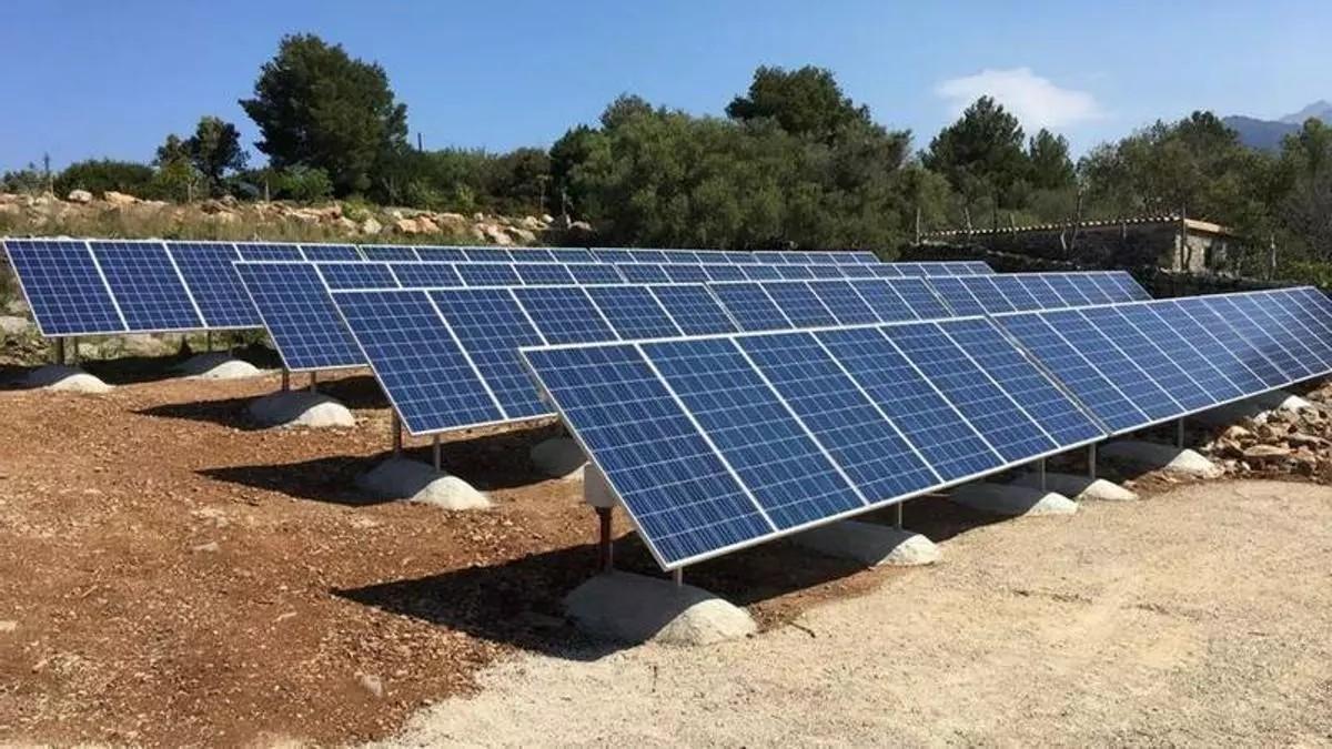 Ein Photovoltaik-Park auf Mallorca.