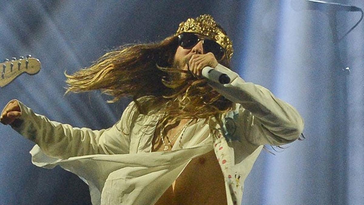 Jared Leto en el concierto en Sao Paulo