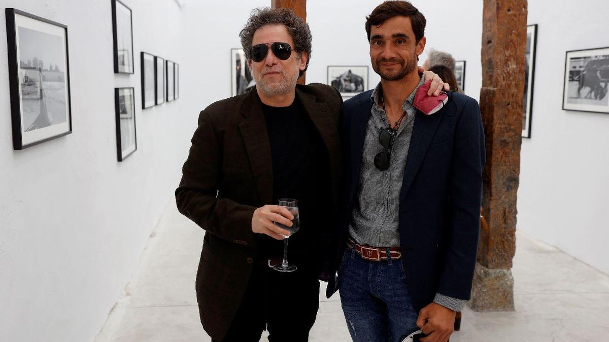 Calamaro junto a Ureña el día de la inauguración