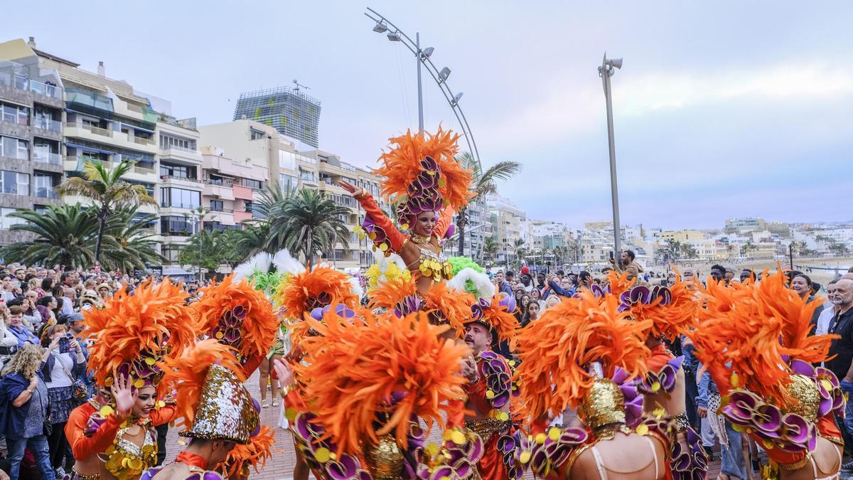 Encuentro de comparsas y batucadas del Carnaval de Las Palmas de Gran Canaria 2024