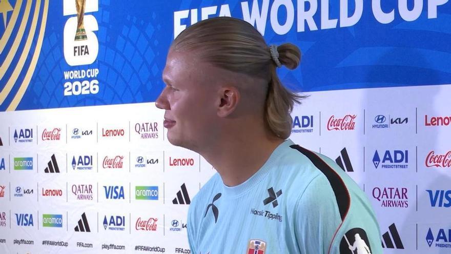 Haaland: "Estar en cuartos me sorprende hasta a mí"
