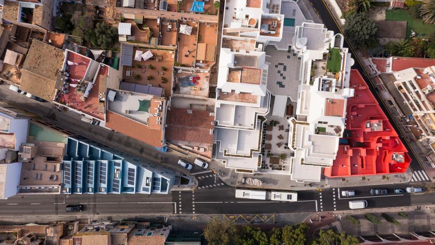 Buntes Immobilienprojekt an der Plaça Gomila in Palma de Mallorca: Ein Paradies, wenn man es sich leisten kann