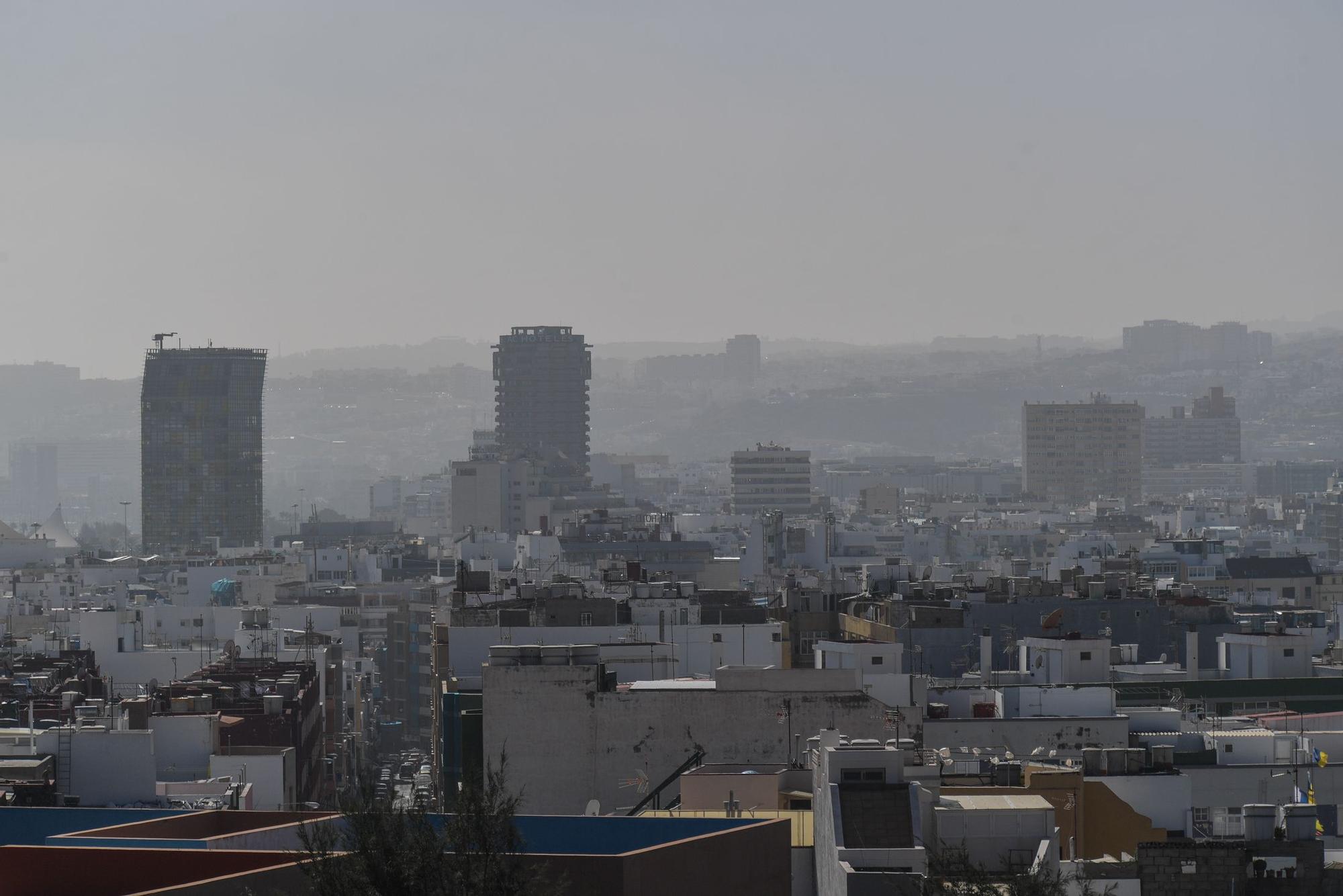 Calima en Las Palmas de Gran Canaria (29/12/2021)