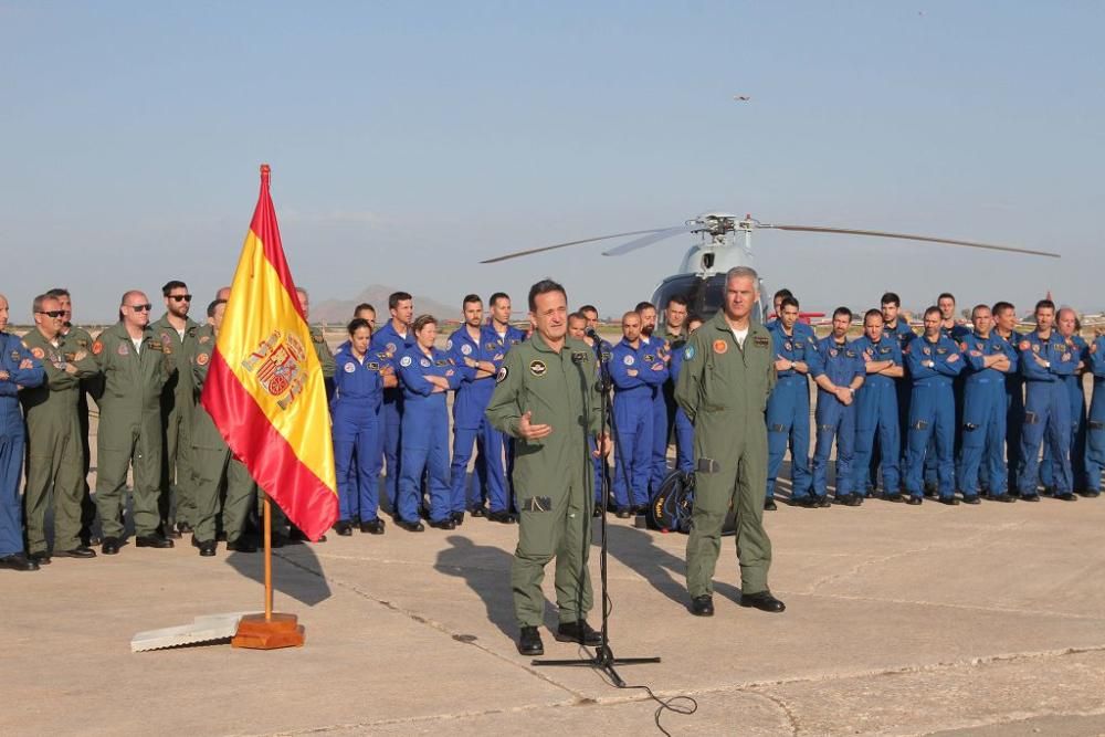 Presentación de la nueva temporada de las patrullas acrobáticas del Ejército del Aire en San Javier