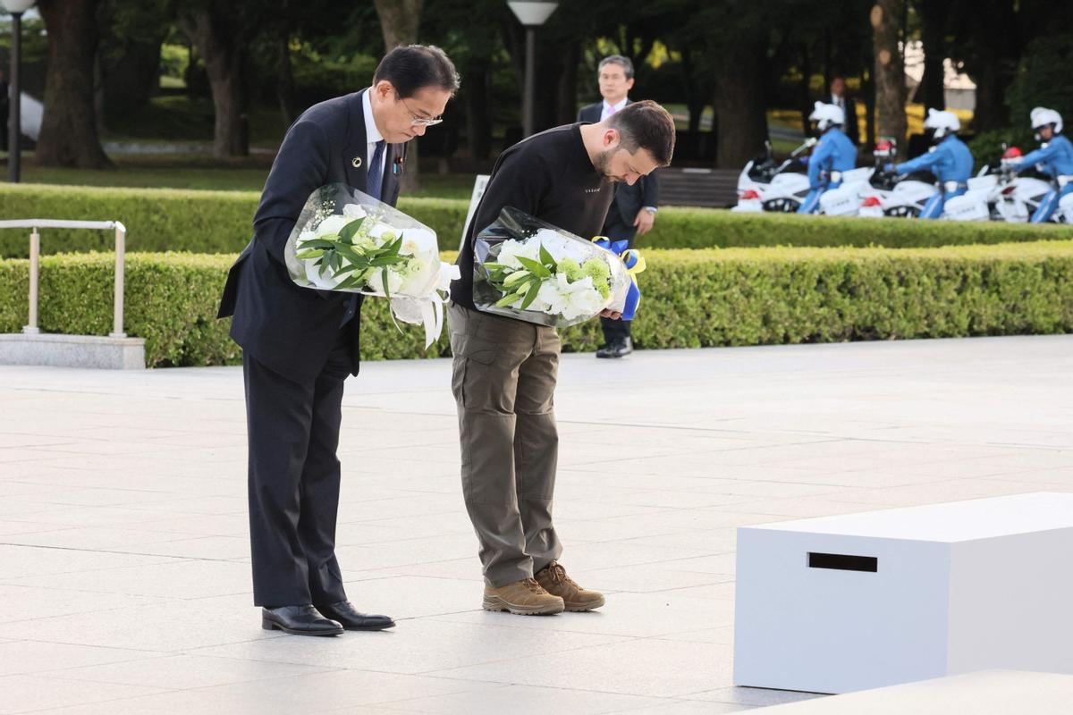 Zelenskiy en  la cumbre de líderes del Grupo de los Siete (G-7) en Hiroshima