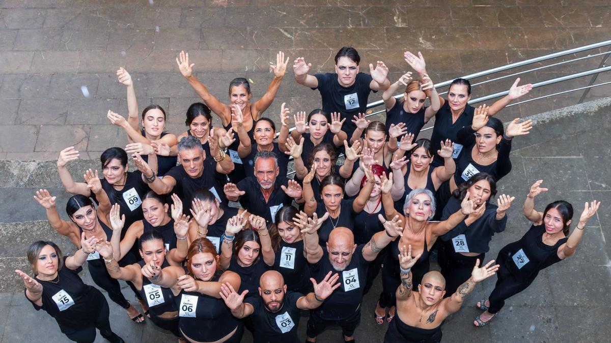 Participantes en el casting.