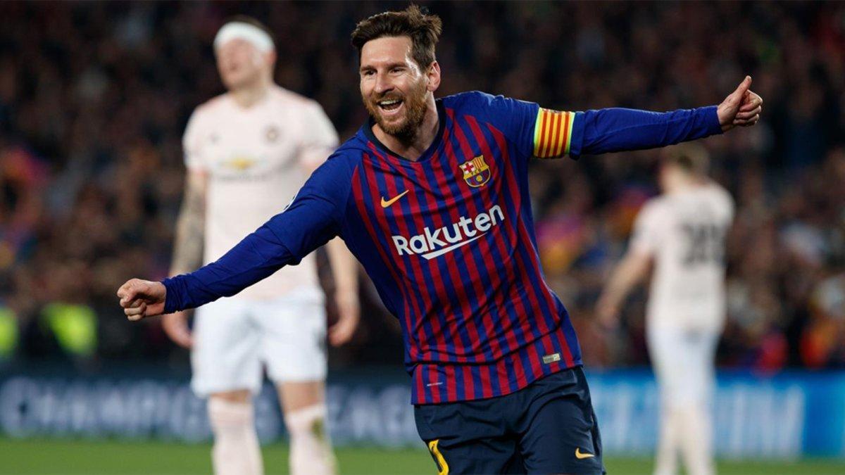 Messi tuvo otra actuación soberbia ante el Manchester United