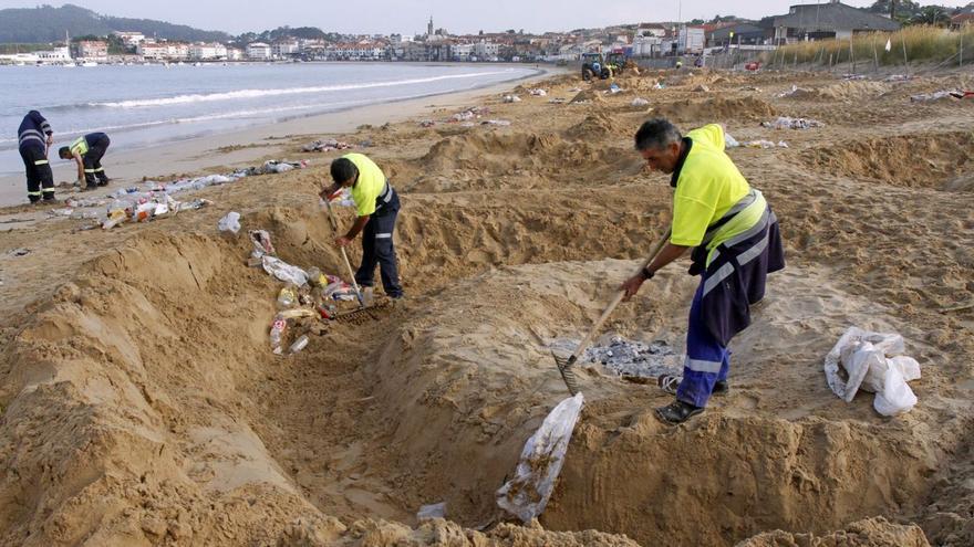 Solicitan la prohibición de las hogueras libres en Praia América por San Xoán