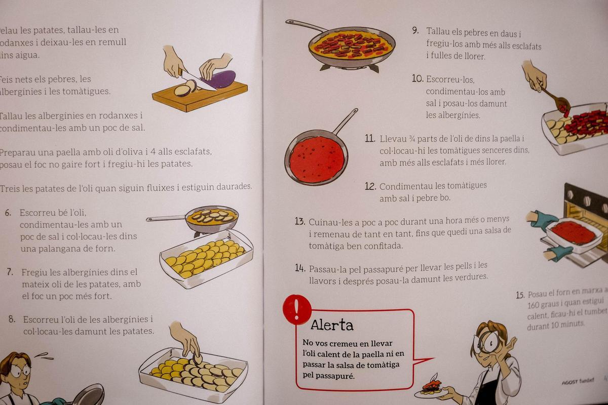 Las ilustraciones de Tomeu Pinya ayudan a explicar la elaboración de las recetas.