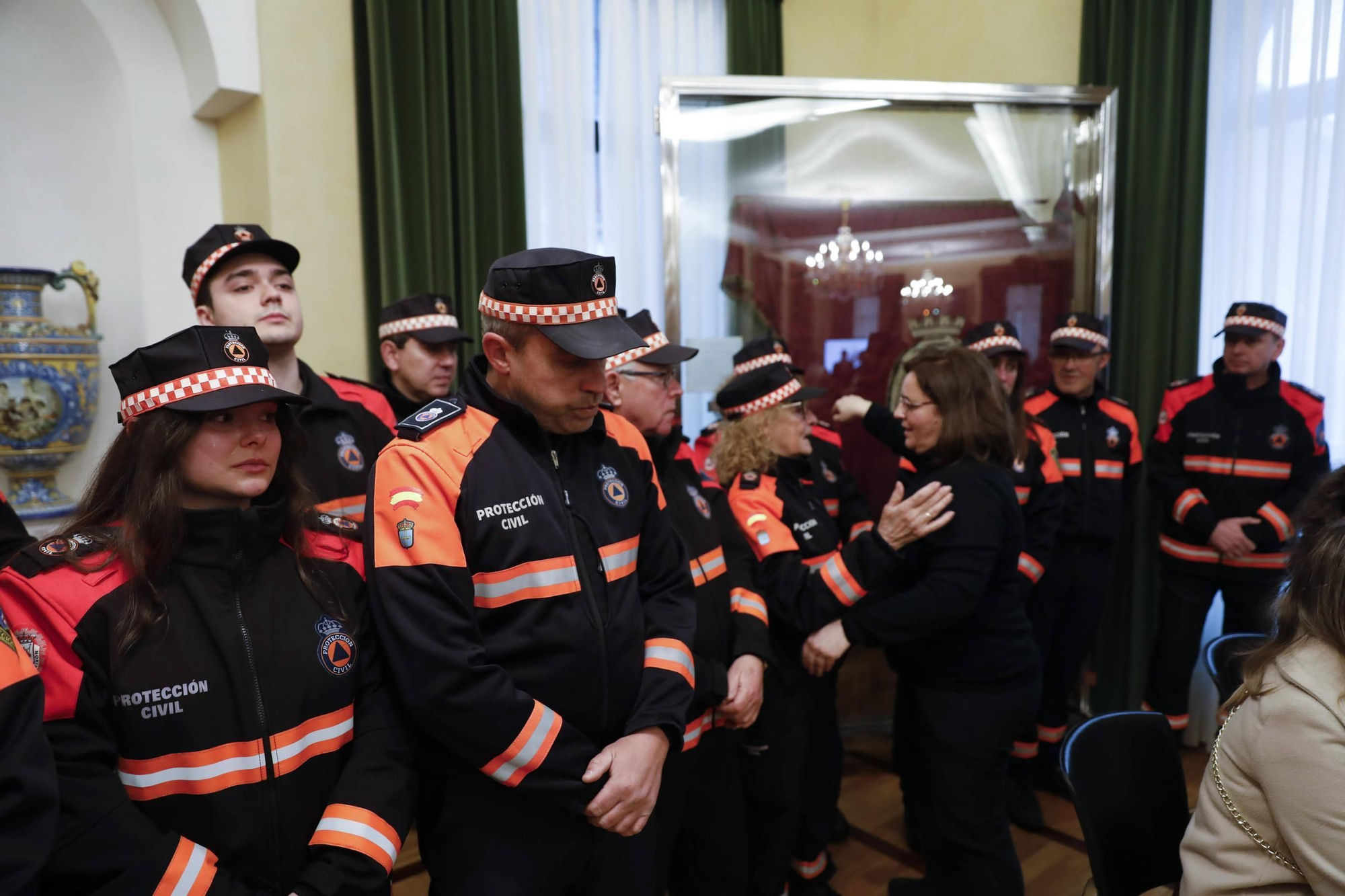 Emotivo homenaje a Inés Sánchez, la voluntaria de Protección Civil gijonesa fallecida en un accidente de tráfico en León