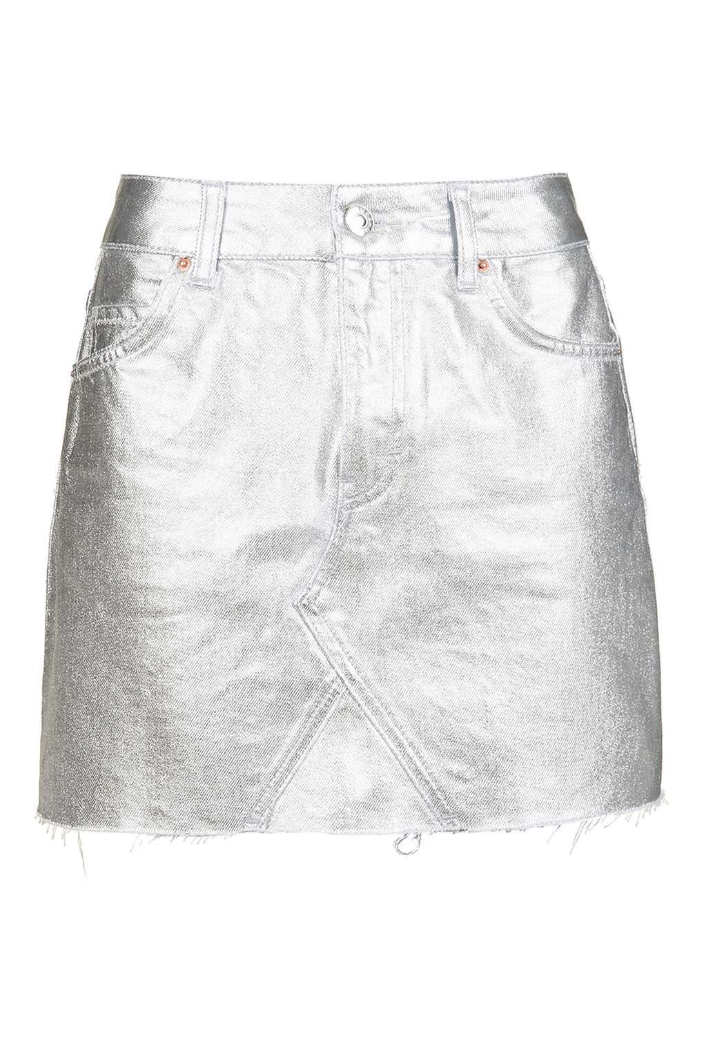 Prendas metalizadas para el verano: falda de Topshop