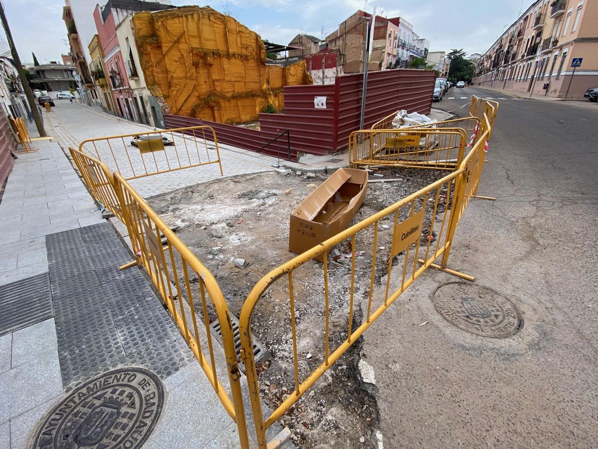 Obras en la calle Joaquín Sama.