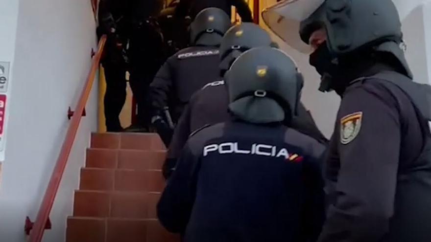 Operación policial contra el tráfico de drogas en Estepona