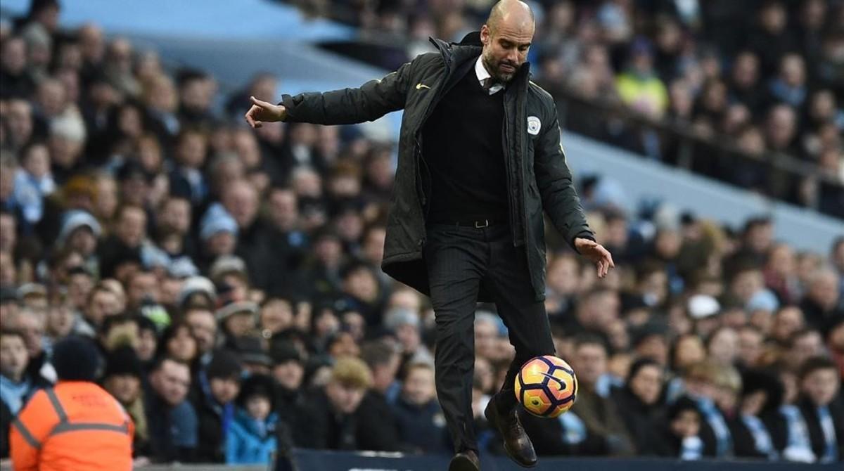 marcosl36745426 manchester city s spanish manager pep guardiola kicks the ba170102171504
