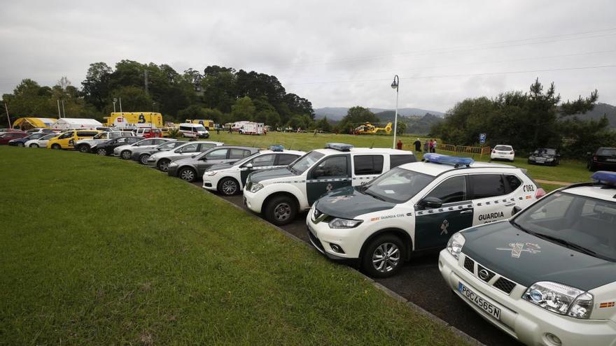 Varios coches de la Guardia Civil en una imagen de archivo.