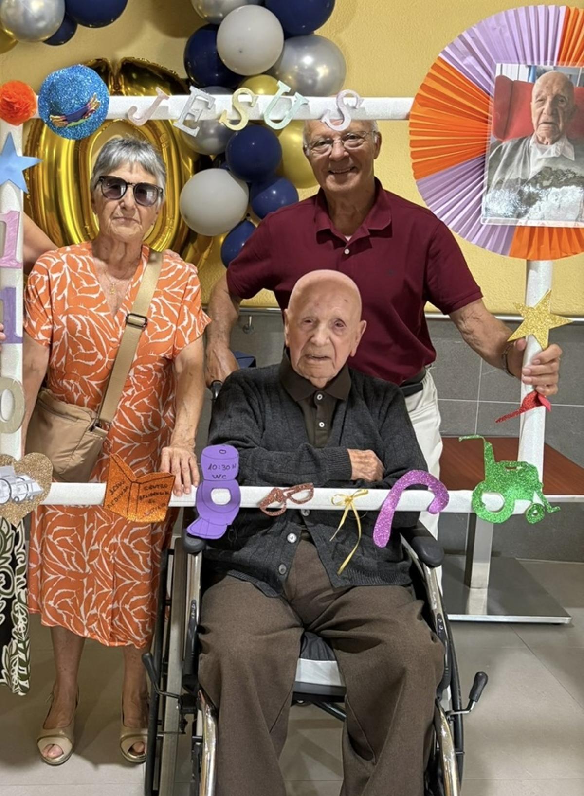 Celebrando su 110 cumpleaños el pasado junio.