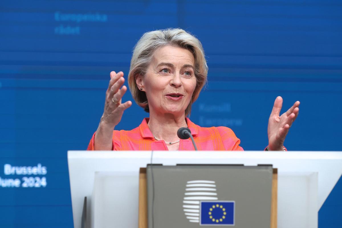 La presidenta de la Comisión Europea, Ursula von der Leyen