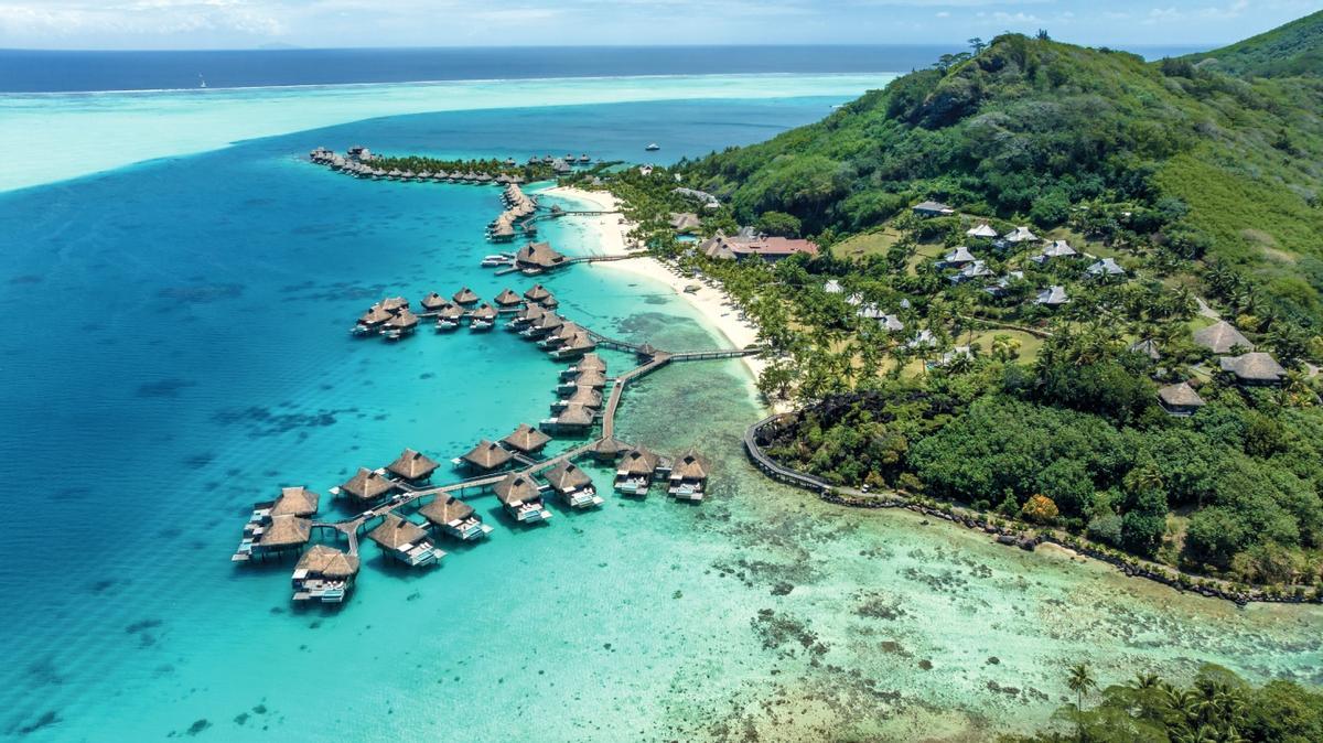 Vista aérea de Bora Bora