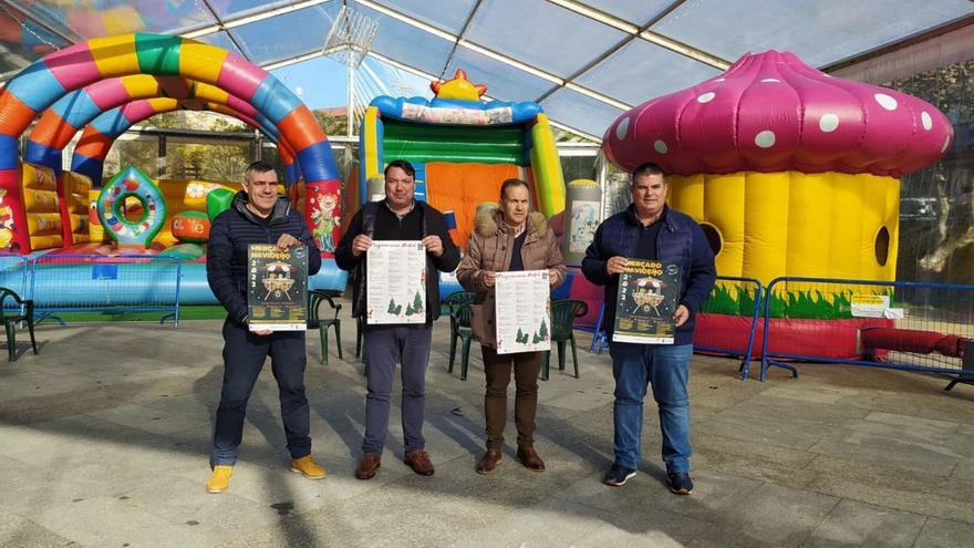 Presentación del Mercado do Nadal, en el parque de atracciones infantil, inaugurado ayer.   | // CEDIDA