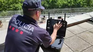 La unitat de drons dels Mossos a l'aeroport de Girona tindrà sis agents i entrarà en servei aquest 2024