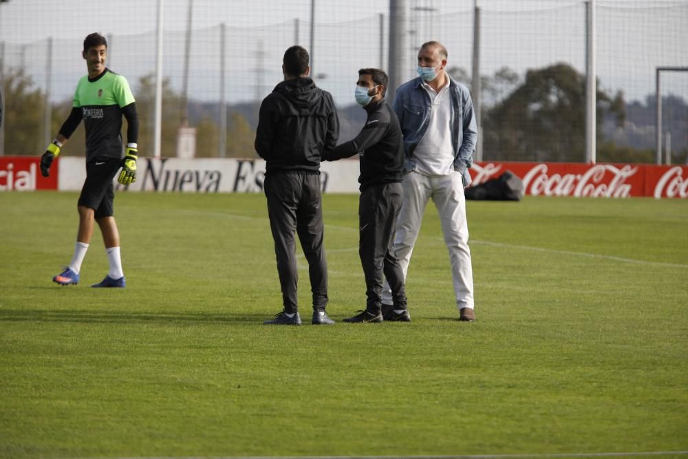 Entrenamiento del Sporting en Mareo.