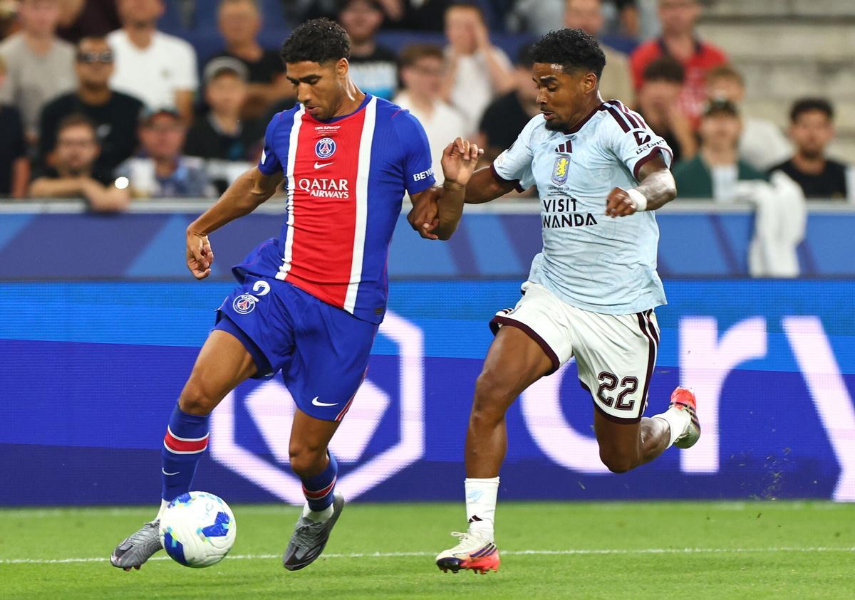 Las imágenes de la final de la Supercopa de Europa: PSG-Aston Villa.