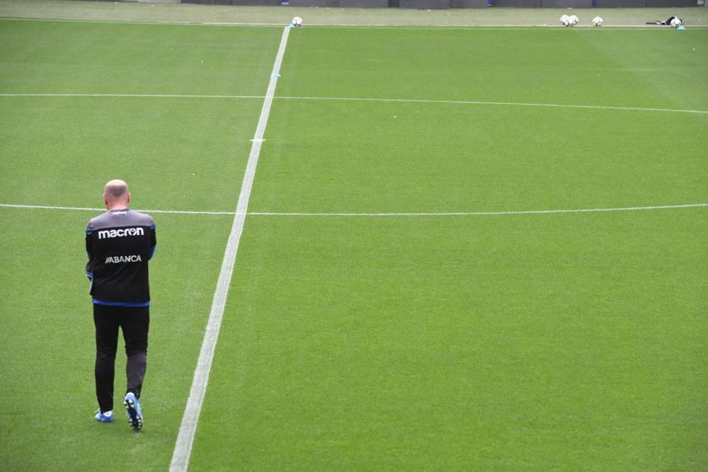 El Dépor entrena en Riazor para recibir al Getafe