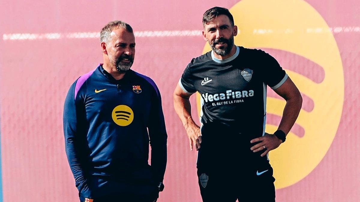 El Elche entrenó en la Ciudad Deportiva del Barça