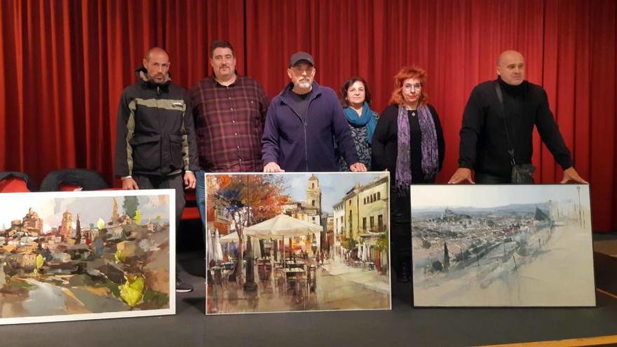 Blas Tomás, ganador del III concurso de pintura al aire libre ´Rafael Tejeo´