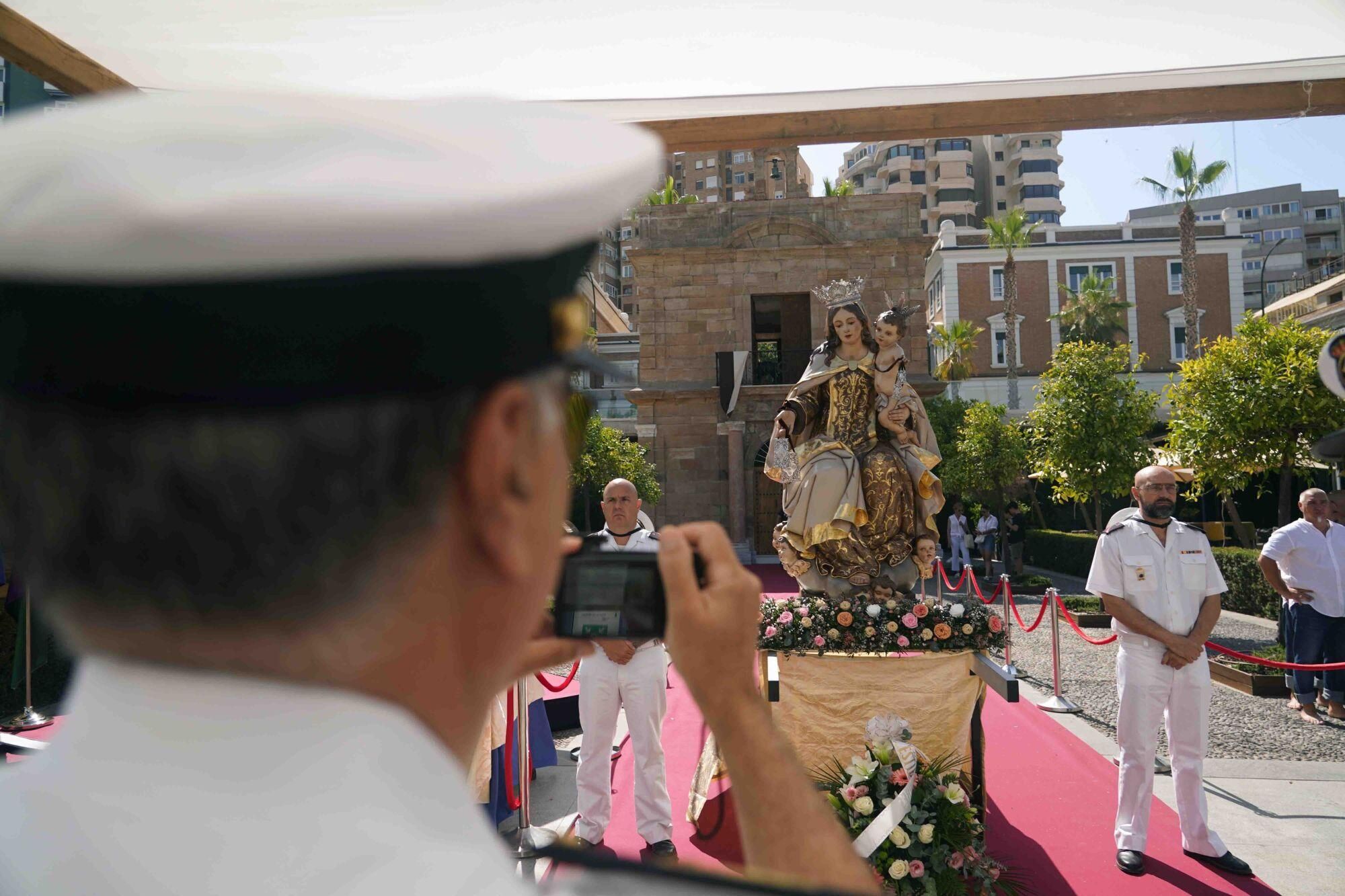 Inauguración de la Capilla del Puerto de Málaga y acto de bendición de la imagen Virgen del Carmen