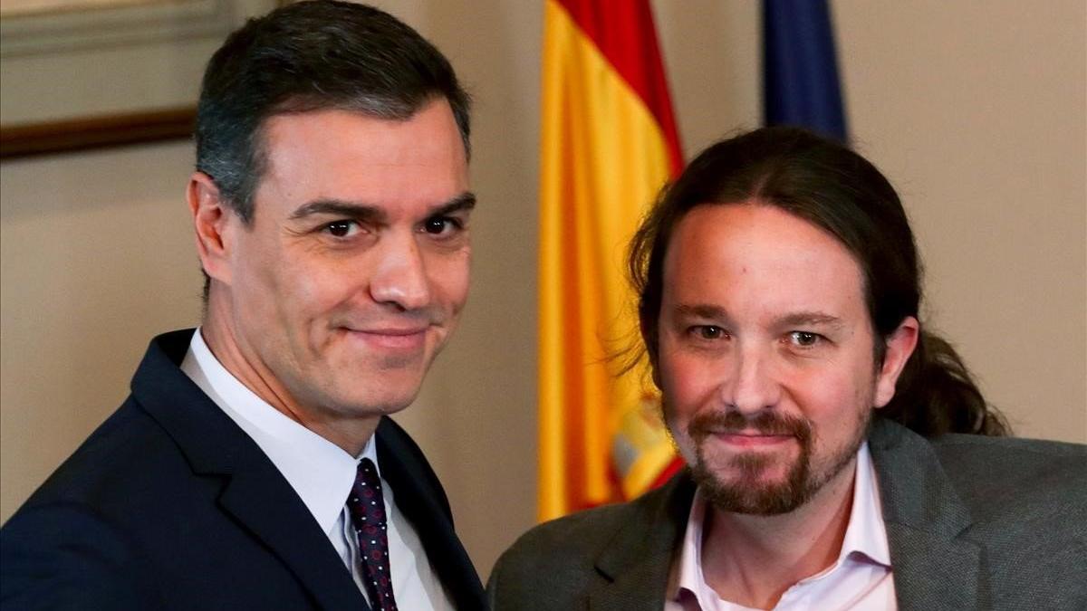 Pedro Sánchez y Pablo Iglesias.