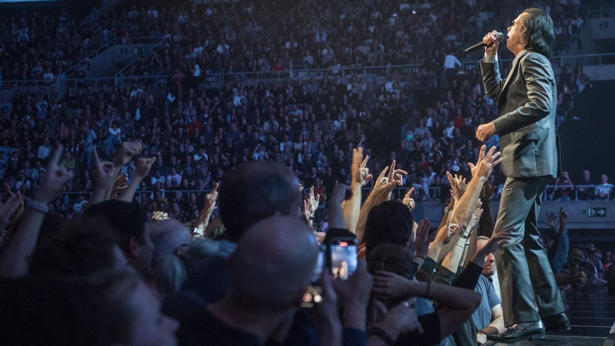 Concierto de Nick Cave & The Bad Seeds en el Palau Sant Jordi, el 24 de octubre de 2024.